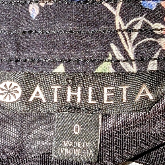 Athleta | Tropical Print Hudson Board Shorts Swim Black Floral | Size 0 - Picture 6 of 13